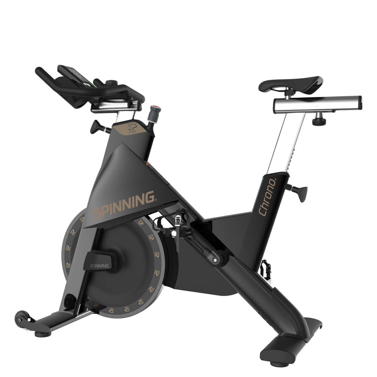 Meet the Chrono®! Spinning® continues to raise the bar for power bikes with the latest innovation in power-meter technology. Designed to last, the Chrono® has upgraded features such as a new magnetic resistance system, Fusion Drive® belt system, sturdy, s