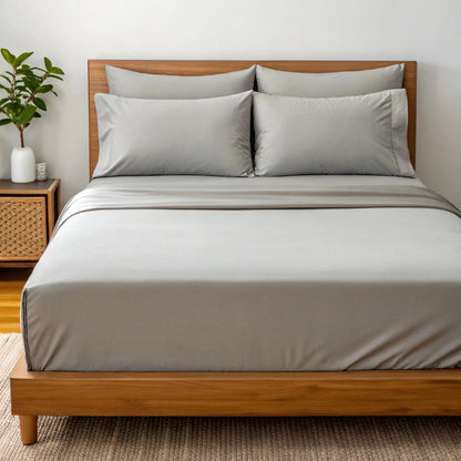 Cooler, Cleaner, Antimicrobial Sleep Starts Here Discover the antibacterial power of copper and the natural breathability of bamboo — the perfect match for hot sleepers and sensitive skin. Our Copper-Infused Bamboo Sheets and Pillowcases are silky-soft, m