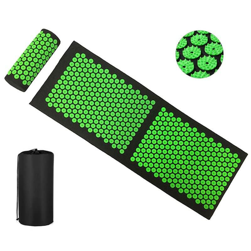 The Lotus Wellness Acupressure Mat with Pillow is your ultimate tool for relaxation, pain relief, and improved well-being. Designed with precision, this set stimulates key pressure points on your body, promoting blood circulation, relieving muscle tension