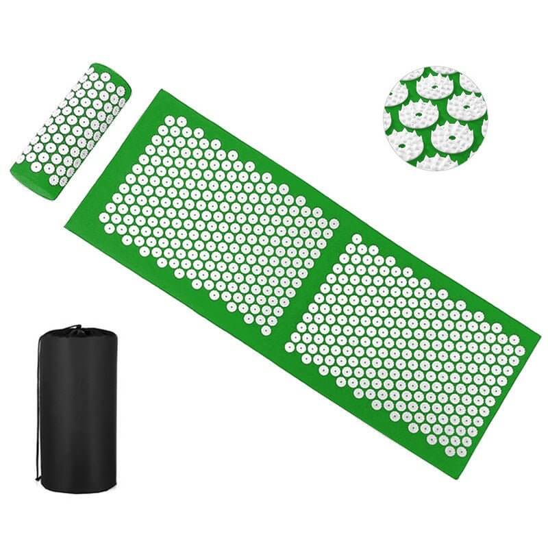 The Lotus Wellness Acupressure Mat with Pillow is your ultimate tool for relaxation, pain relief, and improved well-being. Designed with precision, this set stimulates key pressure points on your body, promoting blood circulation, relieving muscle tension