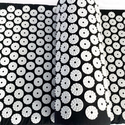 The Lotus Wellness Acupressure Mat with Pillow is your ultimate tool for relaxation, pain relief, and improved well-being. Designed with precision, this set stimulates key pressure points on your body, promoting blood circulation, relieving muscle tension