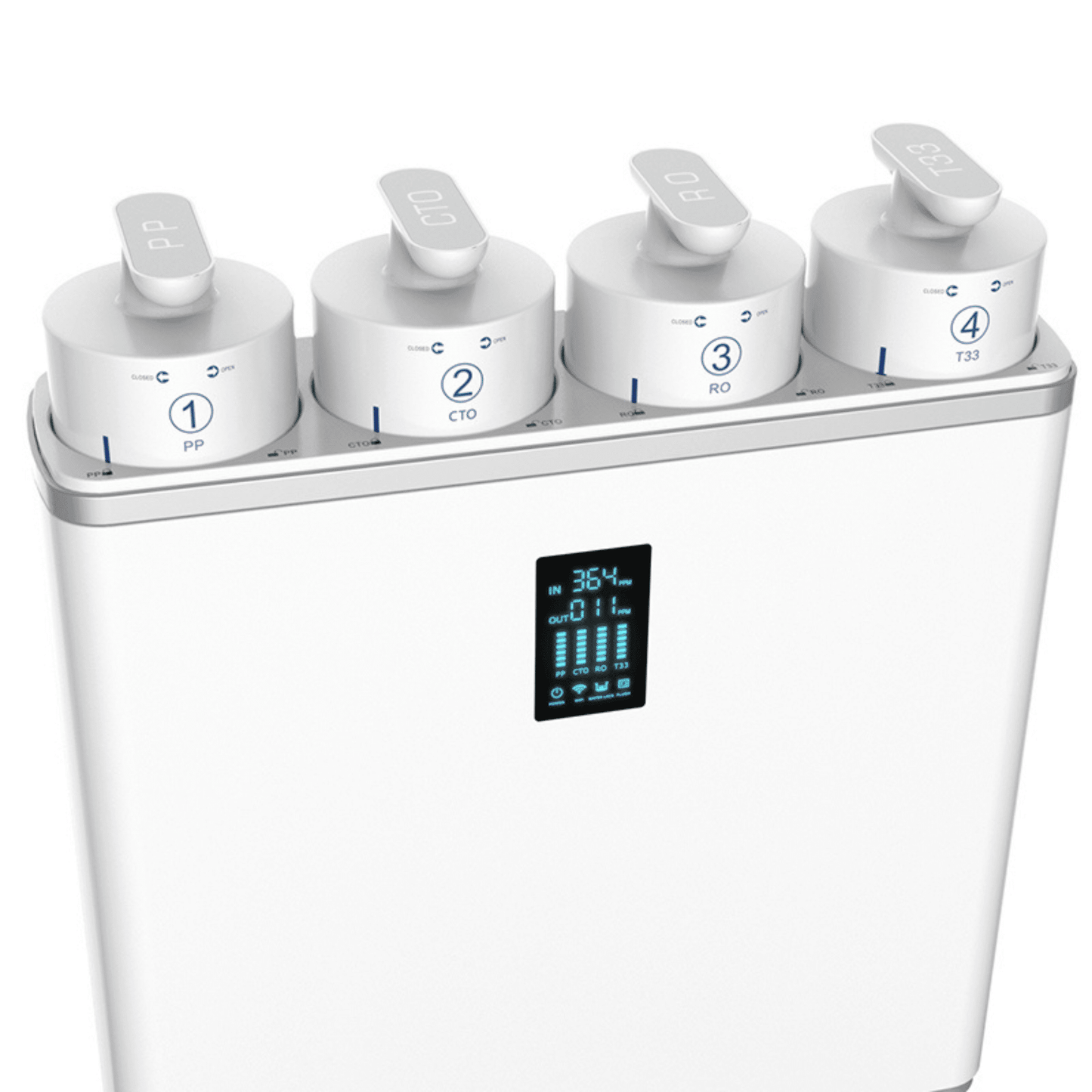 Introducing the Echo Reverse Osmosis system, a high-quality solution for clean, great-tasting water at home. This advanced, tankless system is designed to fit easily under your sink. With 4-stage filtration, it effectively reduces contaminants like chlori