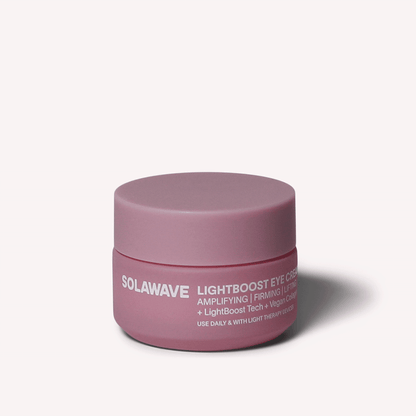 Daily eye cream for signs of aging. Supercharge your radiance.Powered by our exclusive LightBoost™ Complex, this velvety, cooling eye cream boosts the effects of light therapy while targeting signs of aging around the delicate eye area.Helps visibly reduc
