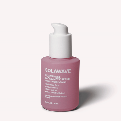 Daily serum for signs of aging. Supercharge your radiance. Powered by our exclusive LightBoost™ Complex, this lightweight, fast-absorbing formula boosts the effects of light therapy while targeting visible signs of aging.Helps support visibly firmer skin,