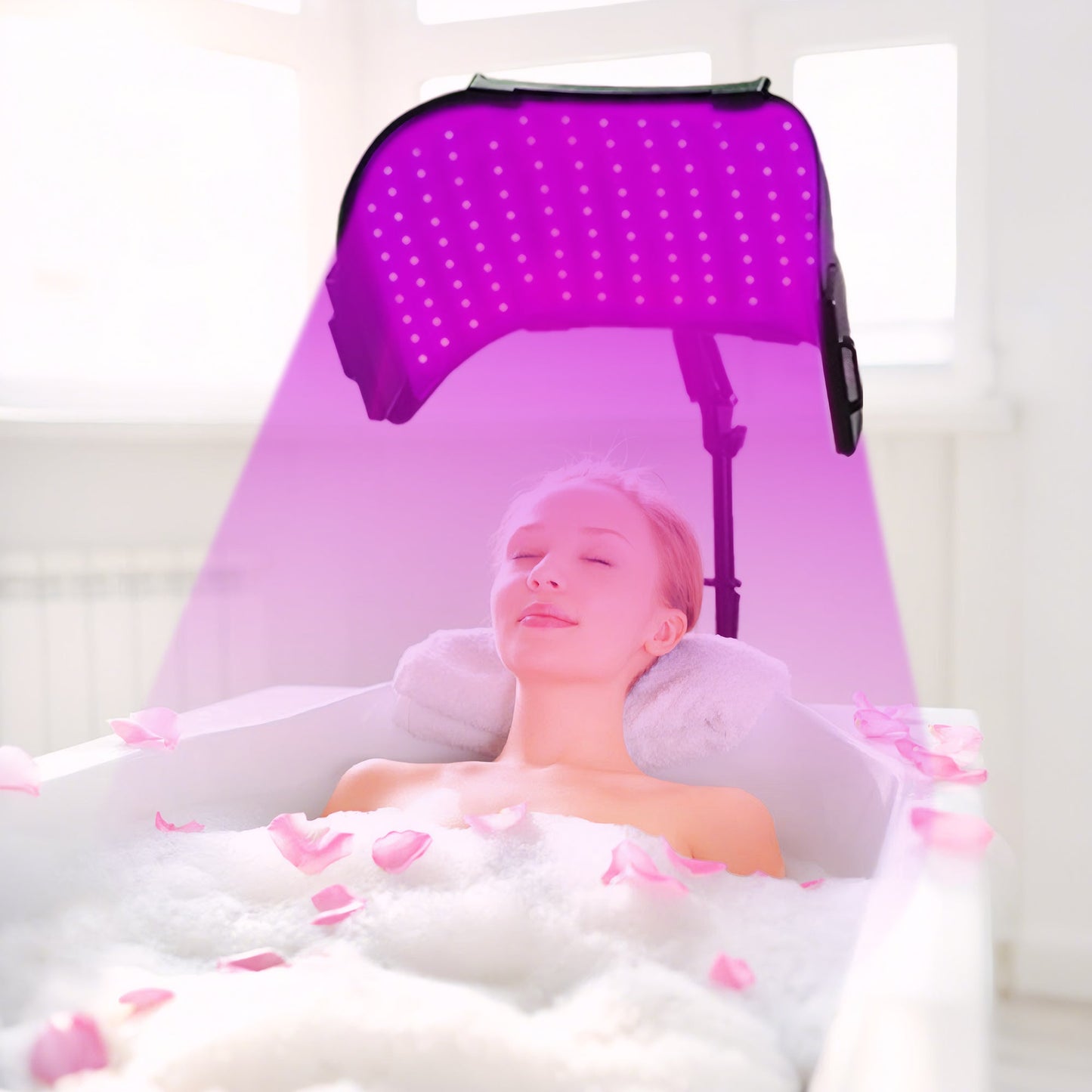 The Flexible Five LED Light Therapy Lamp Panel from LumyHealth is a versatile and powerful light therapy device designed to enhance your wellness routine. Featuring five adjustable panels, this lamp offers customizable coverage to target specific areas of