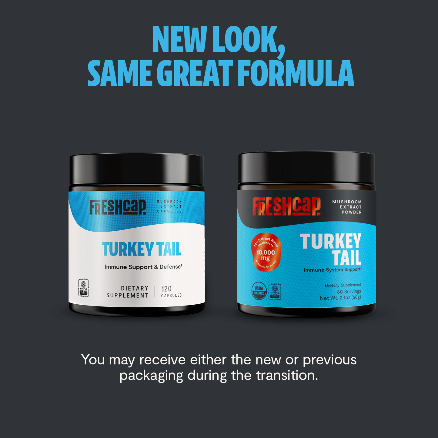 Premium Turkey Tail mushroom powder for immune and digestive support. Hot water extracted for maximum potency, delivering 10,000mg raw mushroom power in versatile powder form.