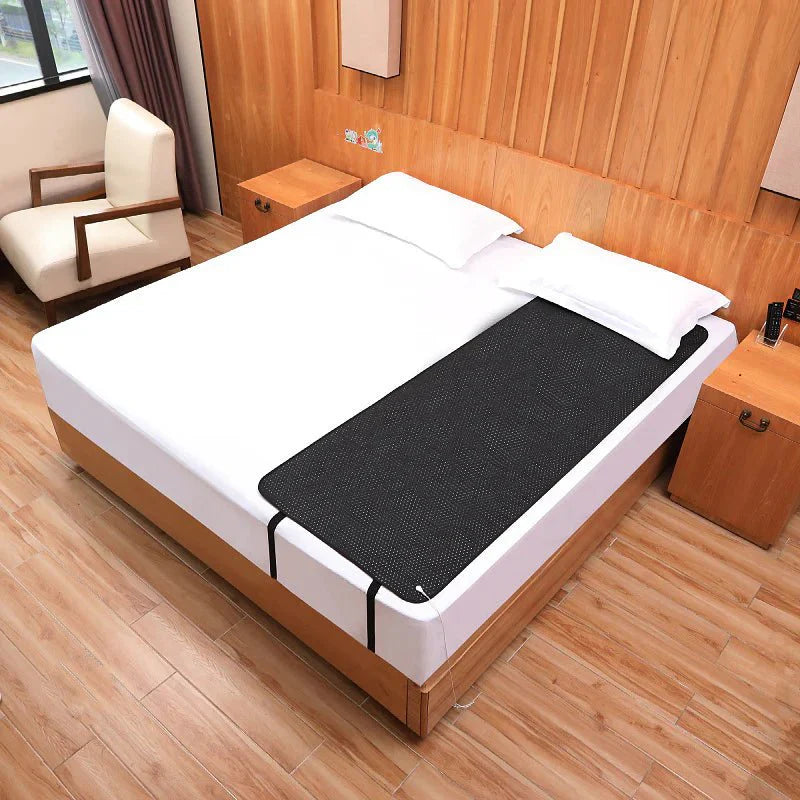 The Grounding Mat for Bed from LumyHealth is designed to provide a natural, non-invasive way to reconnect your body with the earth’s energy while you sleep. Made with high-quality conductive materials, this mat helps to ground your body, which may support