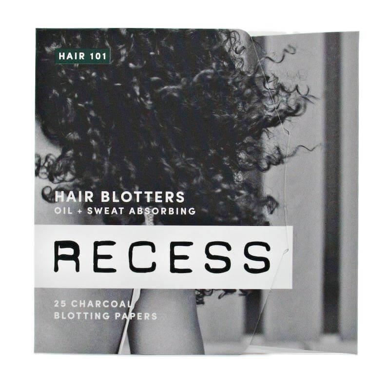 MAIN BENEFITAbsorbs grease, sweat + grime from the scalp to make good hair days last longer. ADDITIONAL BENEFITSHealthier than dry shampoo because we care about scalp care.Naturally deodorizes.Biodegradable.Oil + Sweat AbsorbingRECESS hair blotters absorb