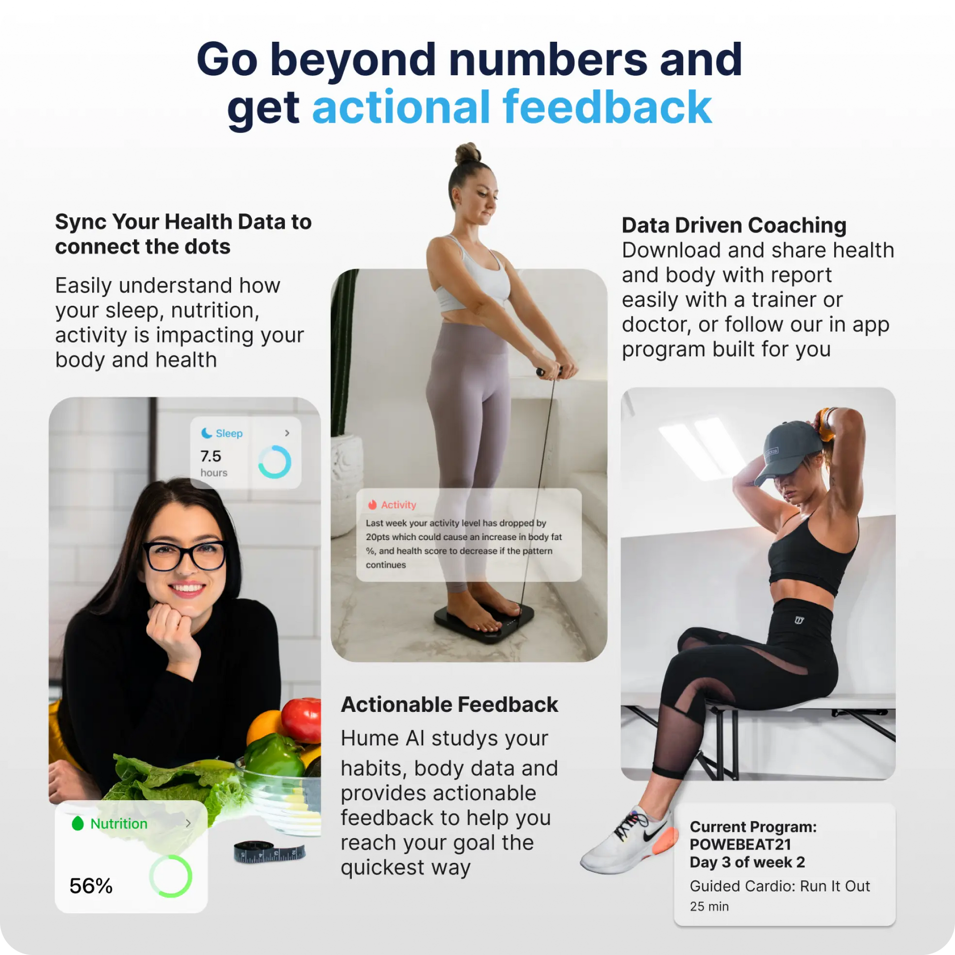 The Body Pod, Hume Health, personalized health monitoring, health tracking device, wellness tracker, health technology, smart scale, health app, weight loss, muscle gain, fat loss.