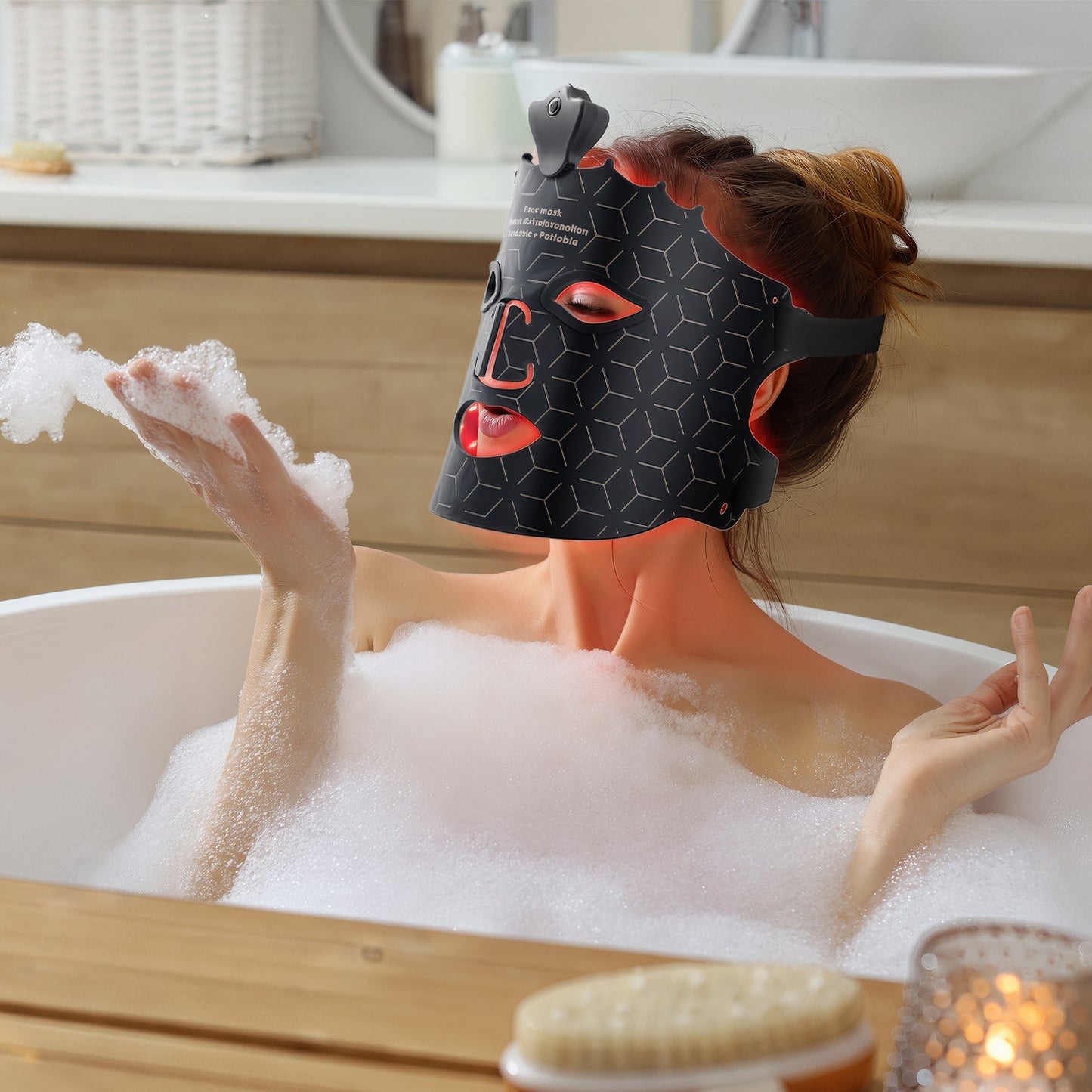 The LED Red Light Therapy Crown Face Mask from LumyHealth offers a cutting-edge, non-invasive solution for skin rejuvenation and facial therapy. This innovative mask uses powerful red light therapy (630nm) to stimulate collagen production, reduce fine lin