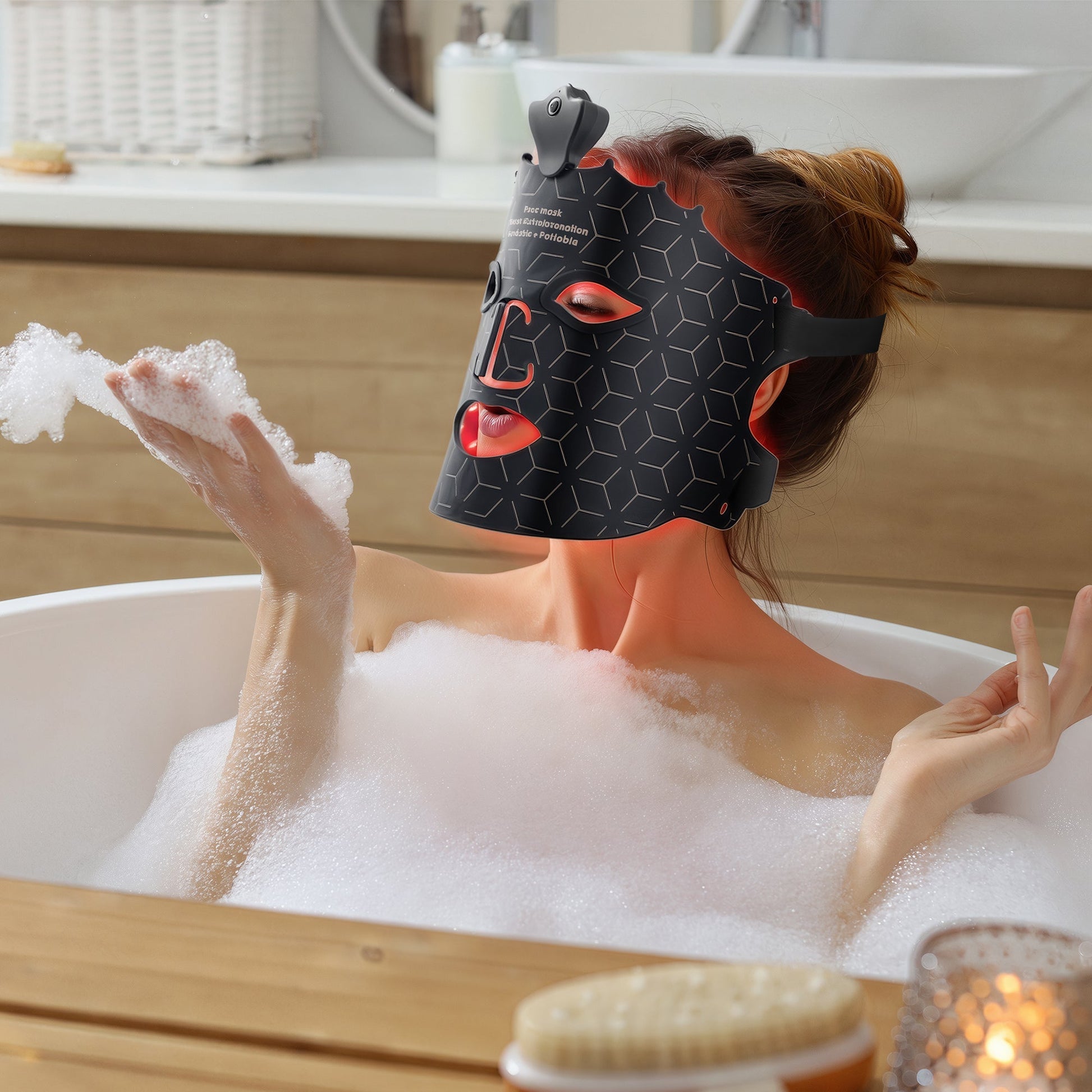 The LED Red Light Therapy Crown Face Mask from LumyHealth offers a cutting-edge, non-invasive solution for skin rejuvenation and facial therapy. This innovative mask uses powerful red light therapy (630nm) to stimulate collagen production, reduce fine lin