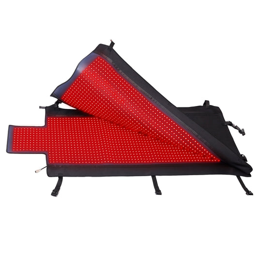 Whole-Body Red Light Therapy for Home Use: Experience the benefits of the Whole-Body Red Light Therapy Mat, featuring 2,570 light beads emitting dual wavelengths (660nm and 850nm). This innovative spectrum delivers comprehensive therapy, effectively addre