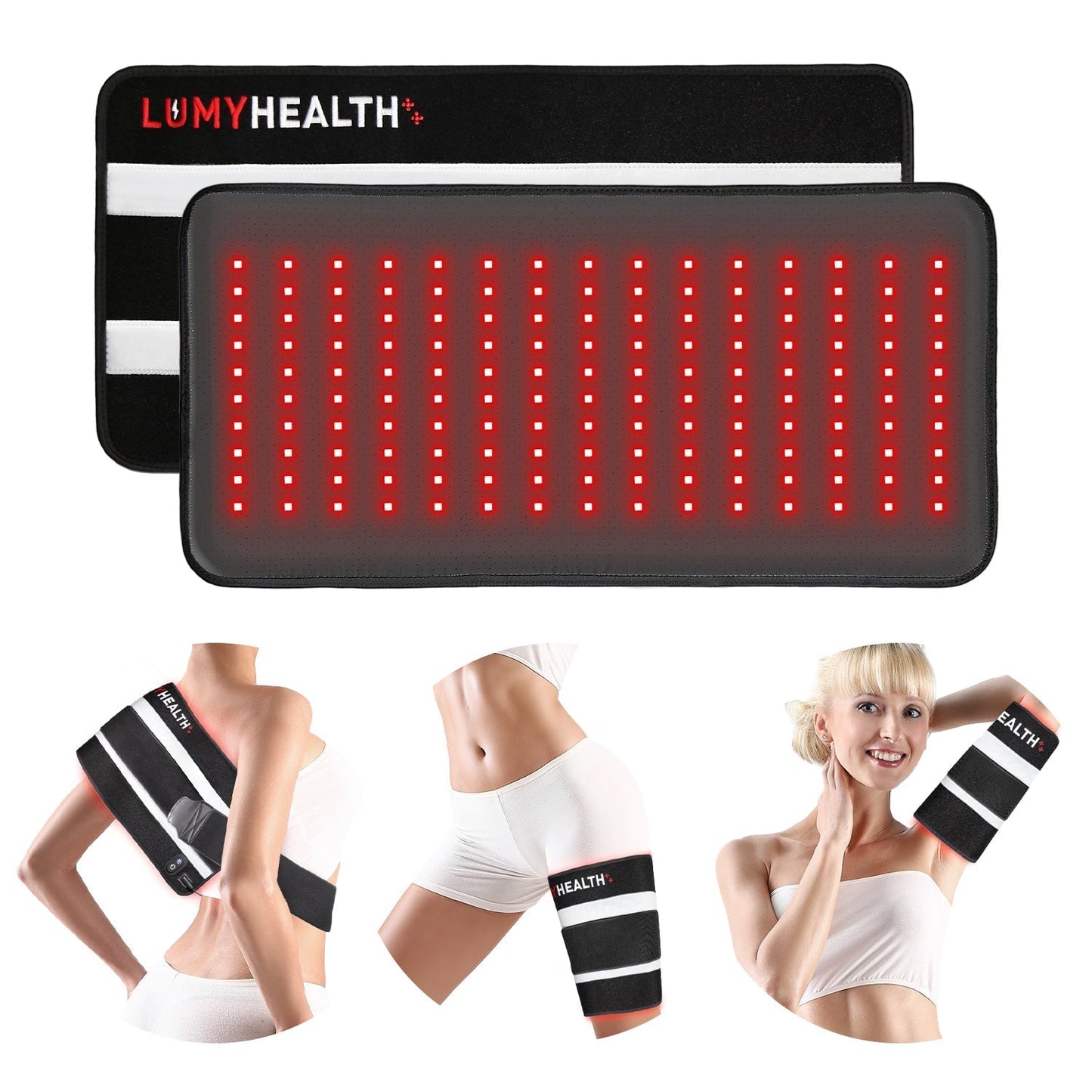 Experience advanced wellness with the LumyHealth Red Light Therapy Pad. Designed with 450 LEDs (300 at 660nm red and 150 at 850nm near-infrared) across 150 chips, it delivers a powerful 32 mW/cm² irradiance. The pad offers versatile operation modes—includ