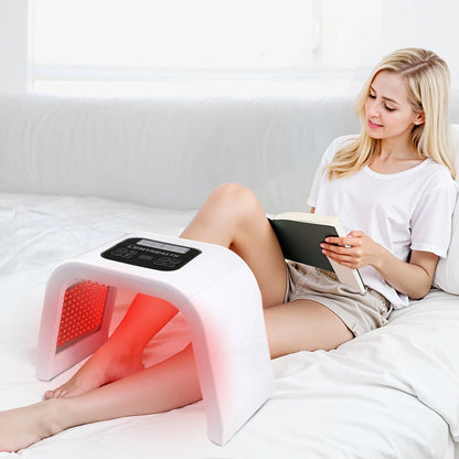 The Lumyhealth Salon LED Light Therapy Device offers a professional-grade skincare experience in the comfort of your home. Utilizing advanced LED light therapy technology, this device helps promote collagen production, reduce wrinkles, improve skin textur