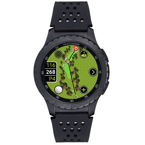 Golf’s largest and brightest color touchscreen measuring 1.39” (3.5 cm) Preloaded with over 35,000 of SkyGolf's ground-verified, error-corrected maps for unmatched accuracy Full HD graphics for stunning HoleVue® and IntelliGreen® imagery Powered by ultra-