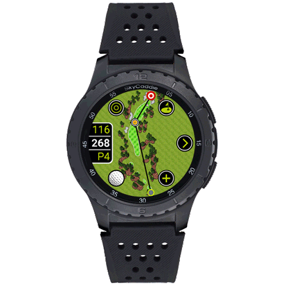 Golf’s largest and brightest color touchscreen measuring 1.39” (3.5 cm) Preloaded with over 35,000 of SkyGolf's ground-verified, error-corrected maps for unmatched accuracy Full HD graphics for stunning HoleVue® and IntelliGreen® imagery Powered by ultra-