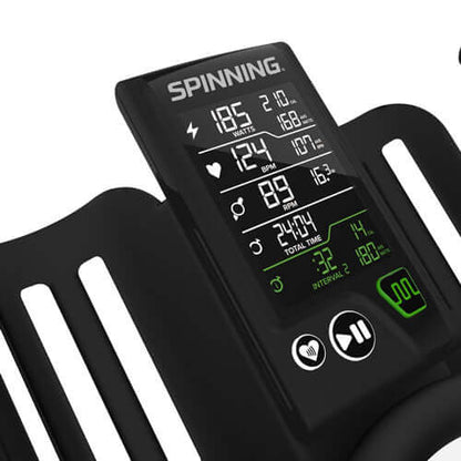 Meet the Chrono®! Spinning® continues to raise the bar for power bikes with the latest innovation in power-meter technology. Designed to last, the Chrono® has upgraded features such as a new magnetic resistance system, Fusion Drive® belt system, sturdy, s