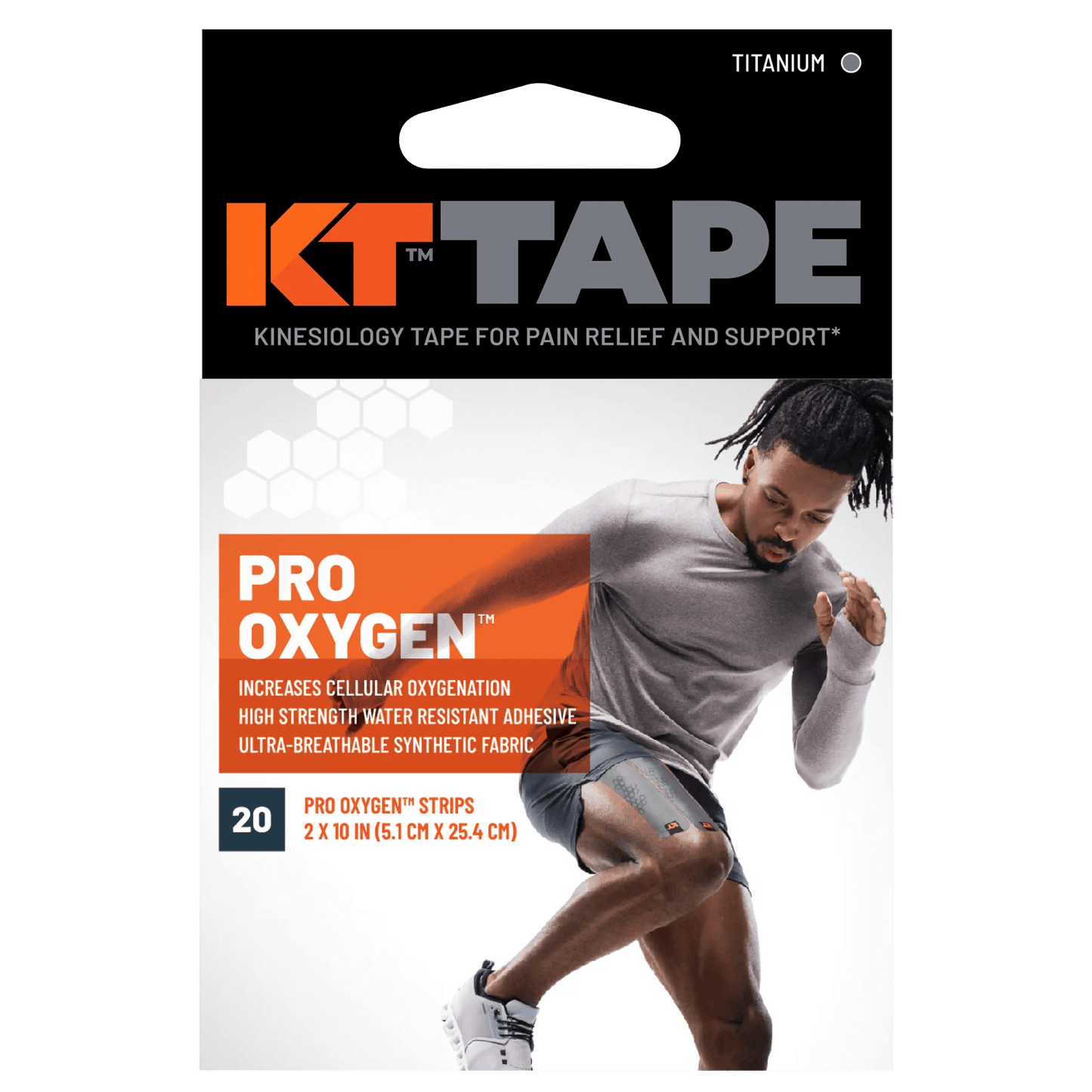 Looking to take your movement to the next level? KT Tape® Pro Oxygen™ is here for you - the only kinesiology tape embedded with Celliant® Infrared Technology. Celliant® is a patented blend of natural minerals that transforms body heat into full-spectrum i