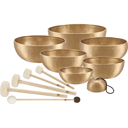 Align all 7 chakras with these amazing handcrafted singing bowls. Includes everything you need for your practice! The complete Chakra Set includes a selection of seven individual singing bowls, each made from a special bronze alloy and designed to align w