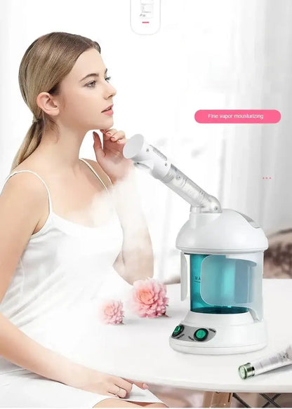 The Shape Tactics HydroPro Aromatherapy Facial Steamer is designed to support deep hydration and relaxation using nano-ionic steam technology. This compact, user-friendly system delivers a fine mist to help enhance the skin’s refreshed appearance, making