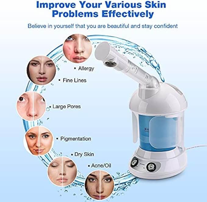 The Shape Tactics HydroPro Aromatherapy Facial Steamer is designed to support deep hydration and relaxation using nano-ionic steam technology. This compact, user-friendly system delivers a fine mist to help enhance the skin’s refreshed appearance, making