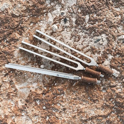 This set includes 16 well-chosen Premium Weighted Therapy Tuning Forks. The first choice of professionals in the fields of sound healing, manual therapy, and acupuncture. These Premium Weighted Therapy Tuning Forks are handmade in Germany from German stee