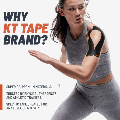 Need support that can endure your workouts and activity, but not sure which KT Tape is right for you? KT Tape® Starter Pack gives you a chance to try multiple types & sizes of KT Tape to find the perfect kinesiology tape for your application. All KT Tape