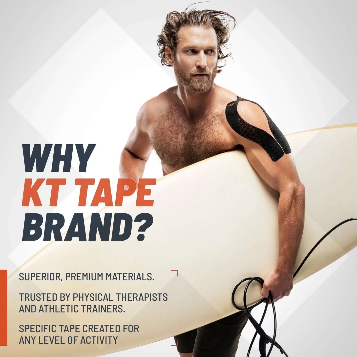 Need support that will endure your toughest workout? KT Tape Pro Extreme® is here for you. The extra-strength adhesive within KT Tape Pro Extreme® is specially formulated to help with adhesion during strenuous activity through extreme conditions including